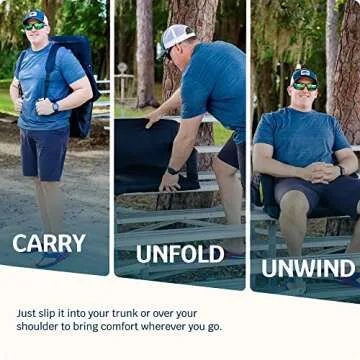 Alpcour Heated Massage Stadium Seat - Ultimate Comfort Outdoors