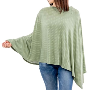 WeeSprout Nursing Cover for Breastfeeding, Soft & Breathable Nursing Poncho, Neck Insert for Hands-F...