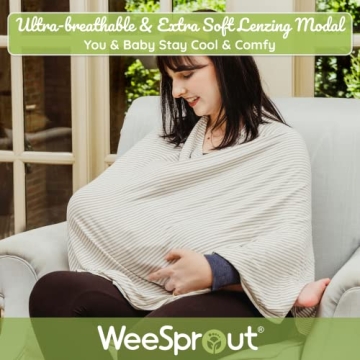 WeeSprout Stylish Nursing Cover for Comfortable Feeding