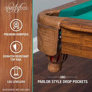 Green Masterton Pool Table | Quality Affordable Billiards Table