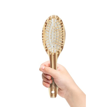 Eco-Friendly Bamboo Ionic Massage Hair Brush for Healthy Hair