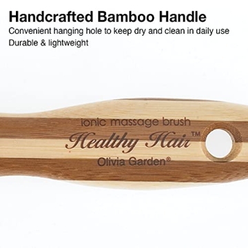 Eco-Friendly Bamboo Ionic Massage Hair Brush for Healthy Hair
