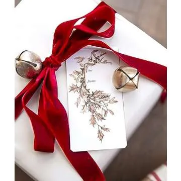 Red Velvet Ribbon 1'' 25 Yards for Christmas Tree, Gift Wrapping, Flower Bouquet, Wreath Decorations, Bow Making