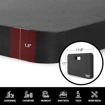 NETANY Extra Thick Kneeling Pad for Gardening, Comfortable Knee Pad Cushion, Extra Large Foam Kneele...