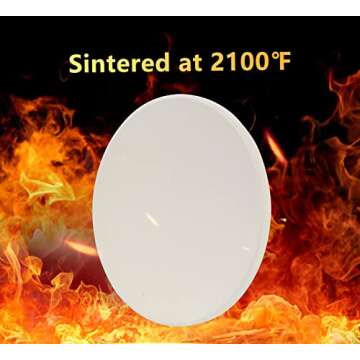 GasSaf 10" Round Pizza Stone for Oven and Grill, Small Baking Stone Safe and Duraable Cordierite, Cooking Stones for Baking Crisp Crust Pizza, Bread