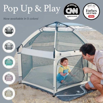 Portable Baby Playpen with Canopy & Travel Bag - POP 'N GO