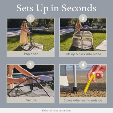 Portable Baby Playpen with Canopy & Travel Bag - POP 'N GO