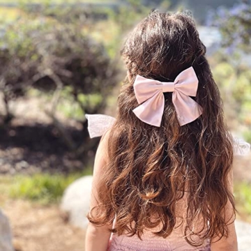 Stylish 15 PCS Satin Girls Hair Bows With Clips