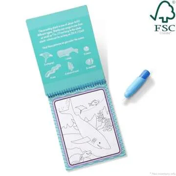 Melissa & Doug On the Go Water Wow! Reusable Water-Reveal Activity Pad - Under the Sea - FSC Certified