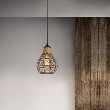 Rustic Industrial Pendant Light Adjustable for Home Decor