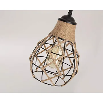 Rustic Industrial Pendant Light Adjustable for Home Decor