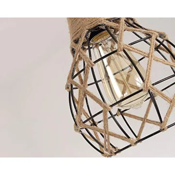 Rustic Industrial Pendant Light Adjustable for Home Decor