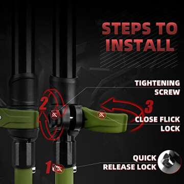 Extremus Collapsible Trekking Poles for Hiking, Lightweight Hiking Poles, 2-pc Pack Durable Aluminum Adjustable Walking Sticks with Quick Lock System for Camping, Travel, Seniors, Men, Women