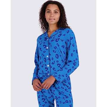 Real Essentials 2 Pack Women's Long Sleeve Pajama Sets - Cozy & Chic Sleepwear