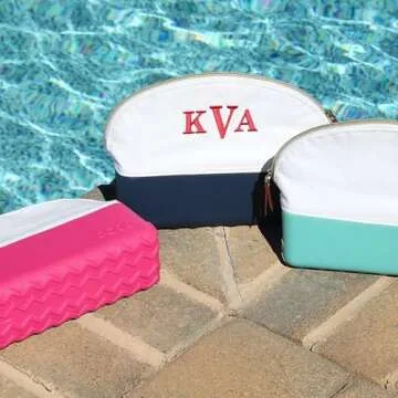 Beauty and the Bogg Makeup Cosmetic Bag 9x7x3 (Turquoise)