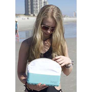 Beauty and the Bogg Makeup Cosmetic Bag 9x7x3 (Turquoise)