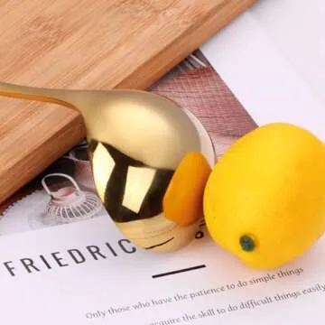 Mafier Gold Ladle Set of 2 for Serving Soup and Sauce