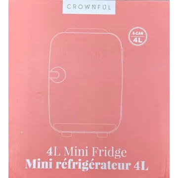 CROWNFUL Mini Fridge Portable Cooler Warmer for Skincare Drinks