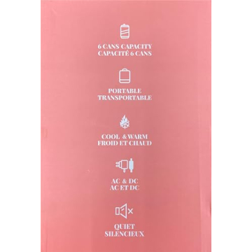 CROWNFUL Mini Fridge Portable Cooler Warmer for Skincare Drinks