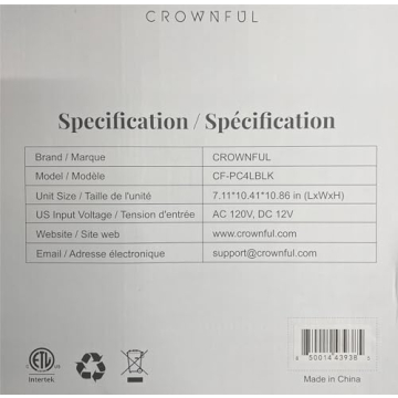 CROWNFUL Mini Fridge Portable Cooler Warmer for Skincare Drinks