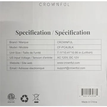 CROWNFUL Mini Fridge Portable Cooler Warmer for Skincare Drinks