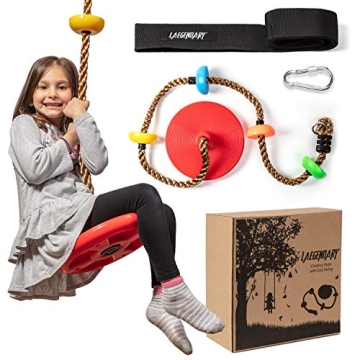 LÆGENDARY Tree Swing for Kids Multicolored Outdoor Fun