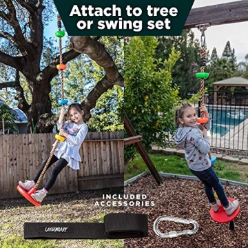 LÆGENDARY Tree Swing for Kids Multicolored Outdoor Fun