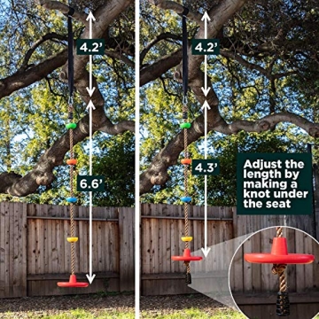LÆGENDARY Tree Swing for Kids Multicolored Outdoor Fun