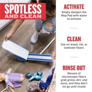 E-Cloth Deep Clean Microfiber Mop for Eco-Friendly Floor Cleaning