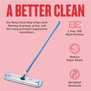 E-Cloth Deep Clean Microfiber Mop for Eco-Friendly Floor Cleaning