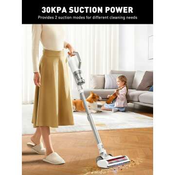Cordless Stick Vacuum Cleaner with Strong Suction