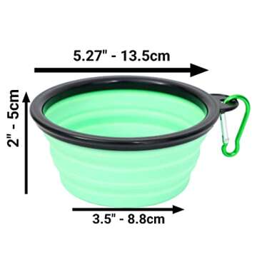 Collapsible Pet Bowls for Easy Travel and Feeding