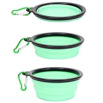 Collapsible Pet Bowls for Easy Travel and Feeding