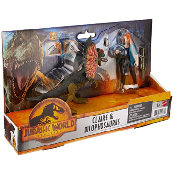Mattel Jurassic World Action Figures Claire & Dilophosaurus