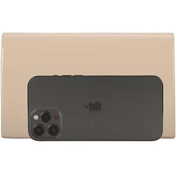 MOJISOLO Women's Evening Clutch Bags for Formal Cocktail Prom Wedding Party Patent Leather Dressy Foldover Purse Nude