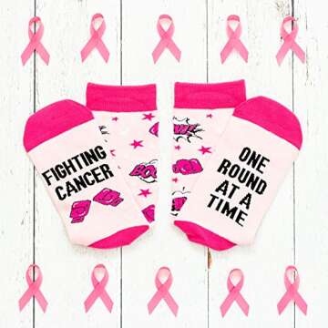Lavley Medical Themed Socks for Cancer Support and Comfort