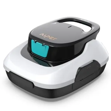 AIPER Cordless Automatic Pool Cleaner - Lightweight Vacuum for Above Ground Pools
