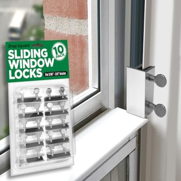10 Pack Adjustable Window Locks for Added Security & Peace of Mind