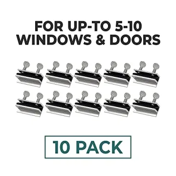 Adjustable Window Locks - 10 Pack for Security and Safety