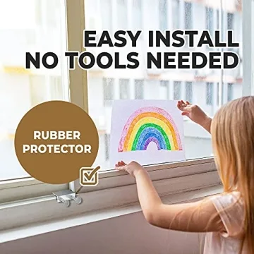 Adjustable Window Locks - 10 Pack for Security and Safety