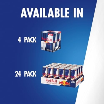 Red Bull Energy Drink Pack of 24 Cans 114mg Caffeine