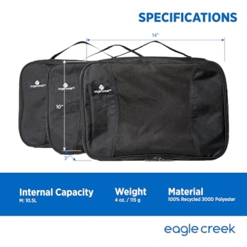 Eagle Creek Pack-It Packing Cubes Set XS/S/M for Travel