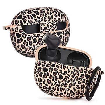 AIRSPO Case for Beats Studio Buds/Beats Studio Buds Plus Case Cover 2021/2023 Silicone Floral Printe...