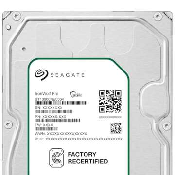 Seagate IronWolf Pro 10TB NAS Internal Hard Drive – 3.5 Inch SATA 7200 RPM