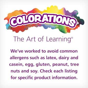 Colorations Powder Tempera Paint Multi-Pack for Kids Art