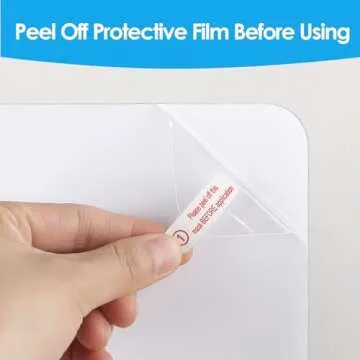 MaxGear Small Magnetic Dry Erase Board Sheet for Refrigerator, Fridge Whiteboard for Kitchen, 12" x 8" White Board Organizer and Planner with Stain Resistant Technology, Include 1 Eraser, 3 Markers