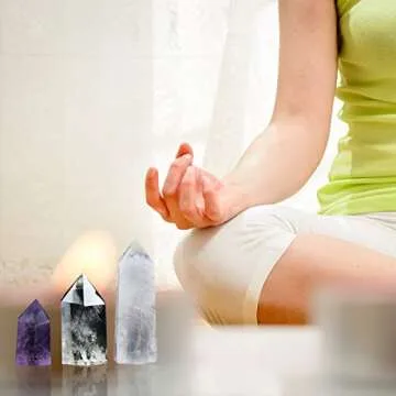 MIMOSA Healing Crystal Wands Amethyst/Rose Quartz/Clear Quartz&Amethyst Cluster