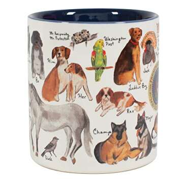 Presidential Pets Mug - Features Famous President Furry Friends