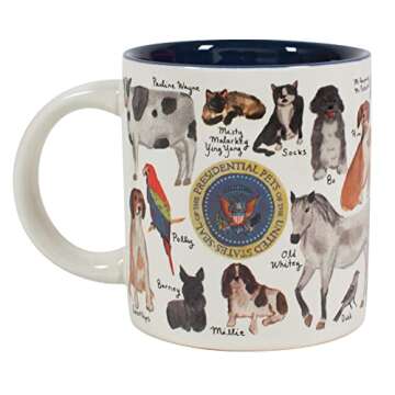 Presidential Pets Mug - Features Famous President Furry Friends
