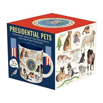 Presidential Pets Mug - Features Famous President Furry Friends
